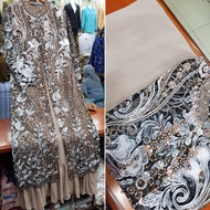 [ COD ] NEW LIMITED EDITION GAMIS CARDINGAN SUPER CANTIK/GAMIS CARDINGAN TILLE BORDIR MUTIARA SUPER 