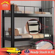 Local Power Double Decker Steel Bed Frame Solid Dormitory Bed High Quality Solid Steel Bedframe Single Katil Besi Rangka Katil Dua Tingkat Furniture 床架