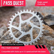 PASS QUEST Performance Car Action Car Dedicated Single-Speed Chainring 104BCD Speed Link 3 Nail Chai