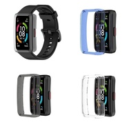 Protective Case For Huawei Honor Band 6 / For Huawei Band 6 Protector Cover frame Shock-resistant TPU Transparent Screen cases