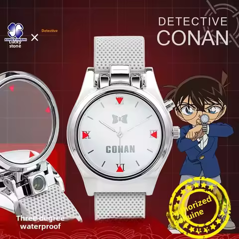 Lucky Stone Joint Animation Detective Watch Cos Behind-the-scenes Detective Laser Quartz Watch