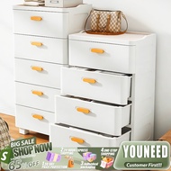 YOUNEED 56cm Storage Drawer Cabinet Chest of Drawers With Wheel Living Room Storage Cabinet Bedroom 