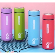 6OUP Cup Leakproof Water Bottle Creative Tumbler Color Cup Hot and Cold Double Layer Water Glass