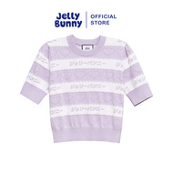 JELLY BUNNY เสื้อโครเช่ต์แขนสั้นลายทาง รุ่น B25WATI002
