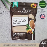 <Navitas Organics> Organic Cacao Powder Unsweetened 227 g ผงคาเคา ผงโกโก้