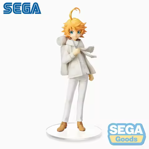 Glazovin Original Genuine Sega The Promised Neverland 24cm Emma PVC Action Figures Figurine Model To