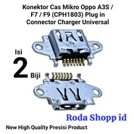 Plug in Konektor Cas Hp Mikro Oppo A3S F9 Universal Ori Android