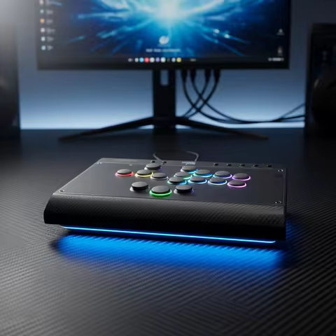 Haute42 C16 Magnetic Hitbox Leverless Arcade Stick Controller For Ps4 /PS5/Switch Button Rim Stickle