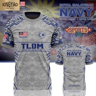 (xingyao)SUBLIMATION JERSEY _ TLDM MALAYSIA Navy Jersey Maylaysia Lelaki Baju