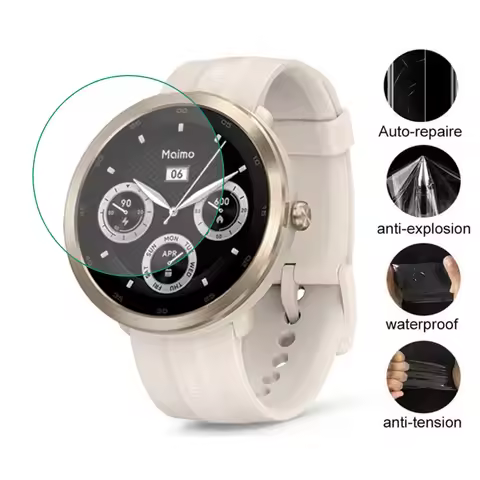 5pcs TPU Soft Clear Protective Film Cover For Maimo Watch R GPS Smartwatch Display Screen Protector 