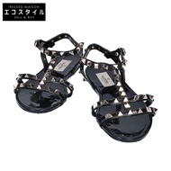 Valentino 2W2S0H38 鉚釘橡膠平底涼鞋，36碼 [二手]