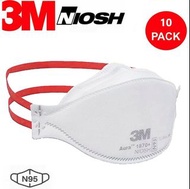 3M™ Aura™ 1870+ N95 NIOSH 即棄醫用防護口罩 (10片裝)