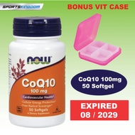 Vitamin CoQ10 100mg 50 Softgels Now foods Original