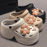 Lovito Women Casual 9cm Extra Thick Soft Sole Summer Flat Sandal LFA60336