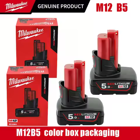 Milwaukee M12 Battery High Energy Endurance M12B5 M12B6 6000mAh Battery Compatible with Milwaukee Dr