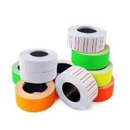 [Golden Dragon] Colored Price Tag Labels – 21x12mm Adhesive Sticker Rolls for Price Guns