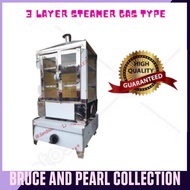 ▫﹉▧HEAVY DUTY STAINLESS STEAMER 3 LAYER GAS TYPE BEST FOR SIOMAI,  SIOPAO STEAMER