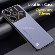 For Tecno Pova 6 Pro Neo 5G Pova 6 Case Soft Silicone Plain Leather Protective Casing For Pova6 6Pro