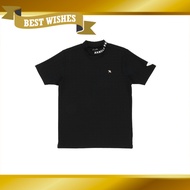[Arnold Palmer] Arnold Palmer Golf Wear Short-Sleeve Shirt Men Solid Jacquard Mock Neck Short-Sleeve