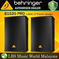 Behringer B1520 PRO 1200W 15" Passive Speaker Pair (B1520PRO B-1520 B1520 PRO)