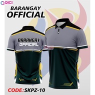 【Free custom】Barangay official full sublimation T-shirt polo shirt for men and women