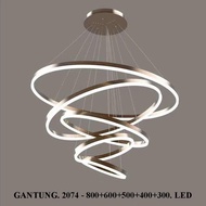 Lampu Gantung Led 5 Ring Minimalis 3 Warna