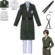 Anime Attack on Titan 4 Season Mikasa Ackerman Survey Corps Uniform Set Cosplay Clothing
