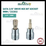 SATA 3/8'' Drive Hex Bit Socket 4mm / 8mm
