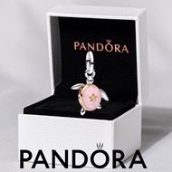 S925 sterling silver jewelry bracelet pendant box 2026 Pink Sea Turtle Lab-grown Diamond Dangle Char