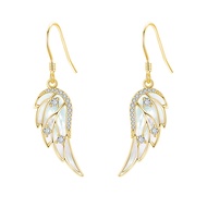 Angel Wings Earring for Women Sterling Silver Fashion Dangle Drop Earring Angel Jewelry Gift for Wom
