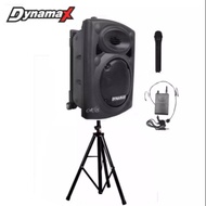 PRO800A-STD Dynamax Portable PA System 8"Speaker 1 Hand 1Clip Wireless Mic