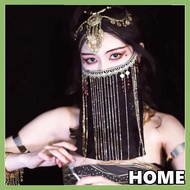 ALLGOODS Hanfu Face Veil For Women Elegant Crystal Tassel Mesh Artistic Photos Chinese Hanfu Accessories
