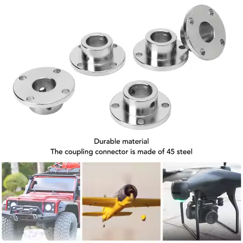 Flange Coupling Connector Shaft Support Coupler Fittings 12mm Inner Diameter Flange Coupler Fittings