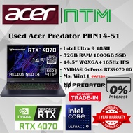 #AP189 USED ACER PREDATOR HELIOS NEO PHN14 Intel CU9-185H 32GB 1TB SSD Nvidia RTX4070 RTX 4070 Gamin