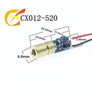 Saiz Kecil 520nm Modul Laser Hijau Kuasa Rendah 1-30mw Diod Laser Kepala Laser 4.6
