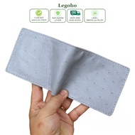 Ostrich leather men's wallet, Ostrich leather wallet, Men's wallet, Men's leather wallet, Genuine le