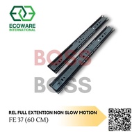 REL LACI ECOWARE FE-37 REL DOUBLE TRACK FULL EXTENTION PANJANG 60 CM
