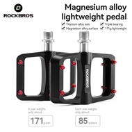 ROCKBROS Magnesium Alloy Bicycle Pedal Waterproof Non-slip Pedal Lightweight Stable Cycling Pedal MT
