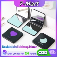 Mini Square Makeup Mirror Portable Double-sided Vanity Mirror Cosmetic Vanity Foldable Pocket Mirror