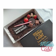 kue ulang tahun/ birthday cake/ brownies kukus/ brownies