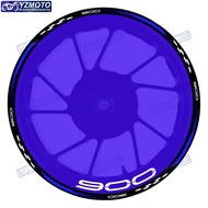 For Z900 Motorcycle Racing Front And Rear 17 Inch Wheel Hub Sticker Logo Decal Waterproof Reflective