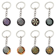 Dart Board Dart Board Dart Board Time Gem Keychain Pendant Creative Small Gift Metal Key Chain Car B