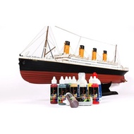 西班牙 OcCre 奧克爾｜木製精品模型船套組 - 鐵達尼號與專屬顏料組【難易度:中】