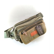 DEBE 帆布腰包 Waist Bag Chest bag Pouch bag/Bag Pinggang