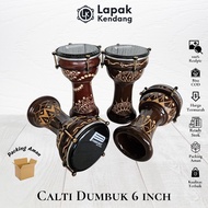 Calti Darbuka Dumbuk Carved Motif Ornament Children's Size 6 inch Best Quality Darbuka Murah Darbuka