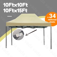 Kelambu Khemah 10X20FT Heavy Duty Retractable Tent Awning Canopy Folding Tent Khemah Camping Waterpr