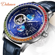 DULUNWE Wandering Planet Fully Automatic Mechanical Watch Brand Men's Watch Starry Sea Fashionable P