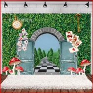ns4 Alice in Wonderland Road scenes Theme decoration birthday Party Photography Backdrop Scene Layou