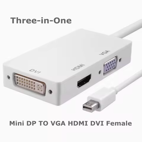 1pcs/ For PC Projector Laptop HDTV HD 1080P USB 3.0 Type-C Mini DP / DP To DVI 24+5 HDMI compatible 
