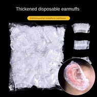 100pcs Disposable Waterproof Plastic Ear Cover Earmuffs Hair dye Perm color plastic Styling Ear Prot